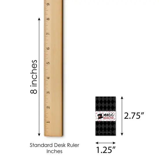 Big Dot of Happiness Ta-Da, Magic Show - Mini Candy Bar Wrapper Stickers - Magical Birthday Party Small Favors - 40 Count {6}