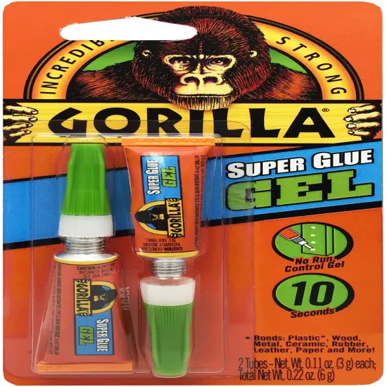 Gorilla Super Glue Gel Twin Pack-3g {1}