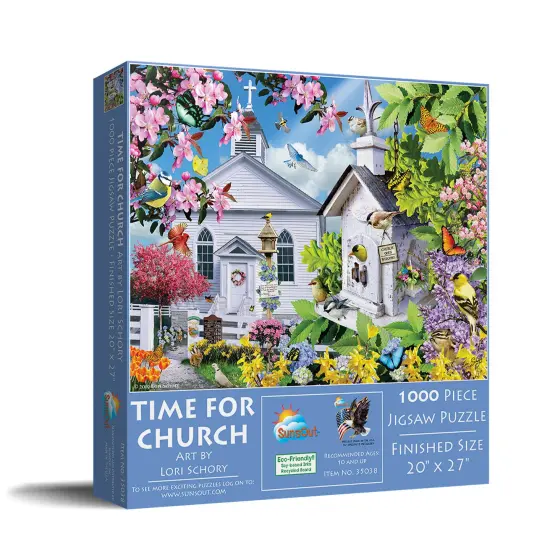 Sunsout Time for Church 1000 pc Jigsaw Puzzle 35038 {3}