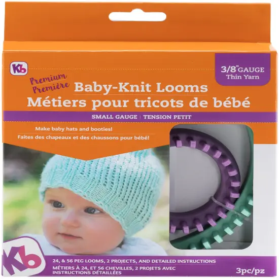 Authentic Knitting Board Baby Knit Looms 2/Pkg-Sizes 56 & 24 Peg {1}