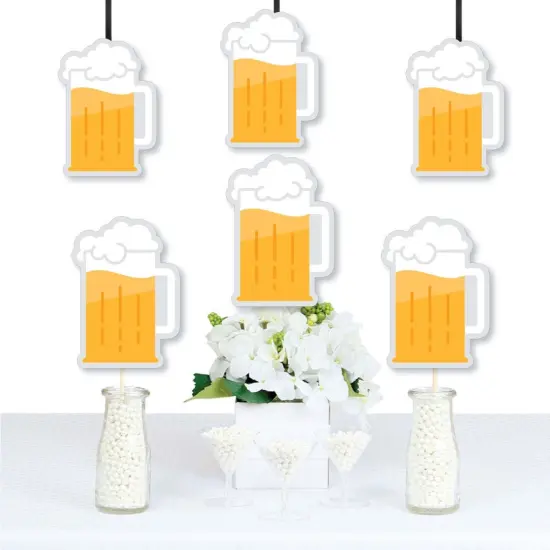 Big Dot of Happiness Cheers and Beers Happy Birthday - Beer Mug Decorations DIY Birthday Party Essentials - Set of 20 {1}