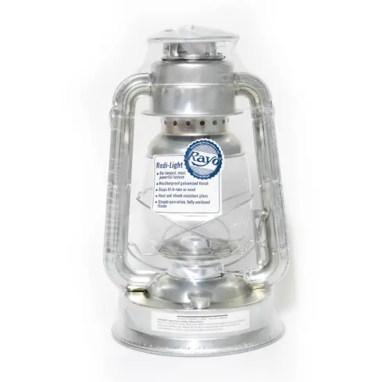 Rayo Redi-Light Kerosene Lantern Hurricane Outdoor Lamp 14 inch Galvanized {1}