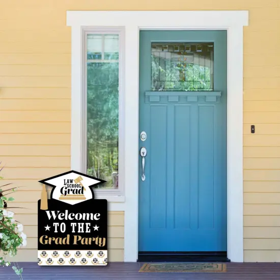 Big Dot of Happiness Law School Grad - Party Decorations - Future Lawyer Graduation Party Welcome Yard Sign {6}