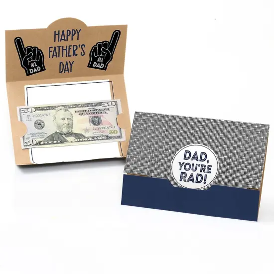 Big Dot of Happiness My Dad is Rad - Father's Day Money and Gift Card Holders - Set of 8 {1}