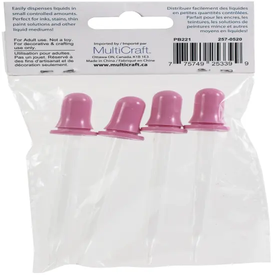Craft Medley Glass Squeeze Droppers-4/Pkg {3}