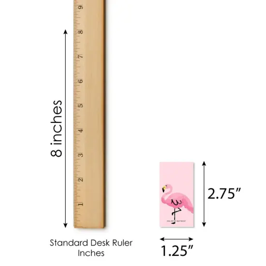 Big Dot of Happiness Pink Flamingo - Mini Candy Bar Wrapper Stickers - Tropical Summer Party Small Favors - 40 Count {6}