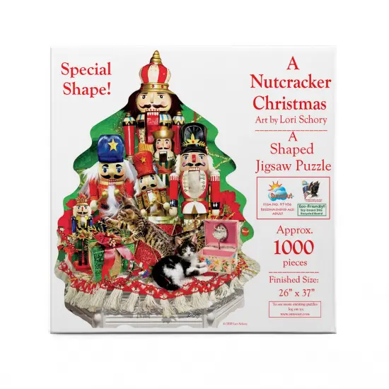 Sunsout A Nutcracker Christmas 1000 pc Special Shape Christmas Jigsaw Puzzle 97106 {4}