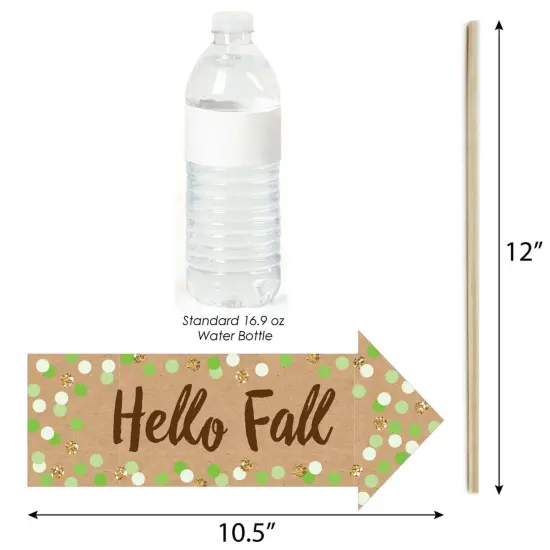 Big Dot of Happiness Funny Pumpkin Patch - Fall, Halloween or Thanksgiving Party Photo Booth Props Kit - 10 Piece {4}