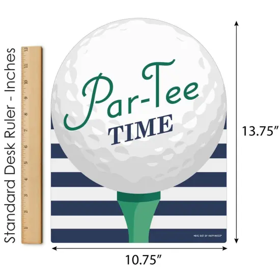 Big Dot of Happiness Par-Tee Time - Golf - Outdoor Lawn Sign - Birthday or Retirement Party Yard Sign - 1 Piece {6}