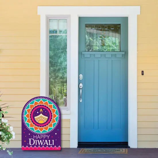 Big Dot of Happiness Happy Diwali - Party Decorations - Festival of Lights Party Welcome Yard Sign {6}