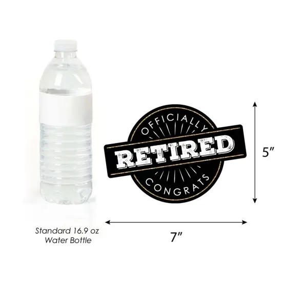 Big Dot of Happiness Happy Retirement - Decorations DIY Retirement Party Essentials - Set of 20 {6}