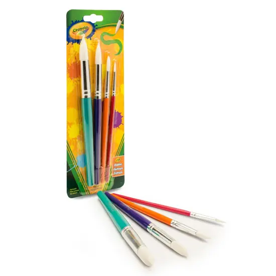 Crayola Paintbrushes-Round 4/Pkg {6}