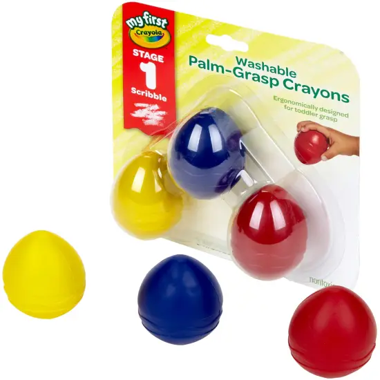 Crayola My First Washable Egg Crayons-3/Pkg {2}
