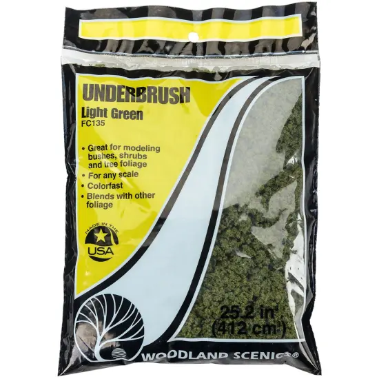 Woodland Scenics Underbrush Ground Cover-Light Green {1}
