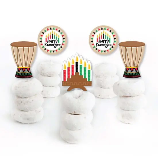 Big Dot of Happiness Happy Kwanzaa - Dessert Cupcake Toppers - Party Clear Treat Picks - Set of 24 {3}