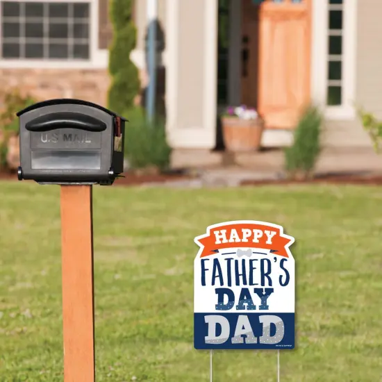 Big Dot of Happiness Happy Father's Day - Outdoor Lawn Sign - We Love Dad Party Yard Sign - 1 Piece {3}