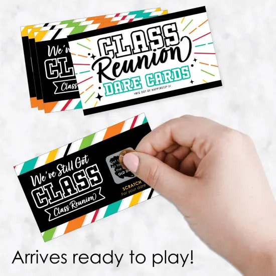 Big Dot of Happiness Still Got Class - High School Reunion Party Game Scratch Off Dare Cards - 22 Count {3}