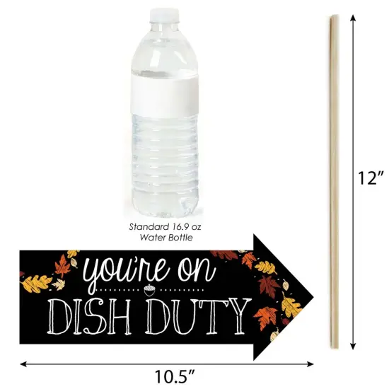 Big Dot of Happiness Funny Give Thanks - Thanksgiving Party Photo Booth Props Kit - 10 Piece {4}