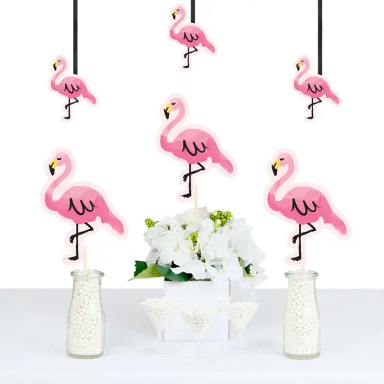 Big Dot of Happiness Pink Flamingo - Tropical Summer Decorations DIY Party Essentials - Set of 20 {1}