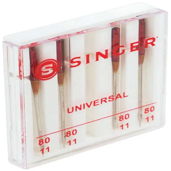 SINGER Universal Regular Point Machine Needles-Size 11/80 4/Pkg {3}