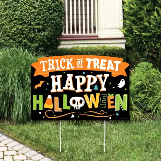 Big Dot of Happiness Jack-O'-Lantern Halloween - Kids Halloween Party Yard Sign Lawn Decorations - Trick or Treat Party Yardy Sign {1}