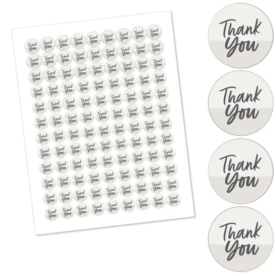 Big Dot of Happiness Champagne Elegantly Simple - Guest Party Favors Round Candy Sticker Favors - Labels Fits Chocolate Candy (1 sheet of 108) {3}
