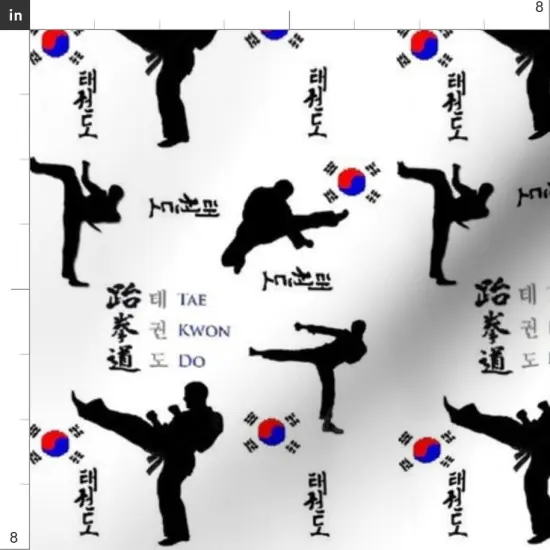 Various Fabrics by the Yard or Fat Quarter Large Print Martial Arts Fitness Health Custom Printed Fabric by Spoonflower {4}