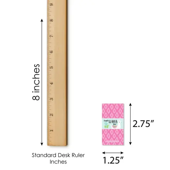 Big Dot of Happiness Whole Llama Fun - Mini Candy Bar Wrapper Stickers - Llama Fiesta Baby Shower or Birthday Party Small Favors - 40 Count {6}