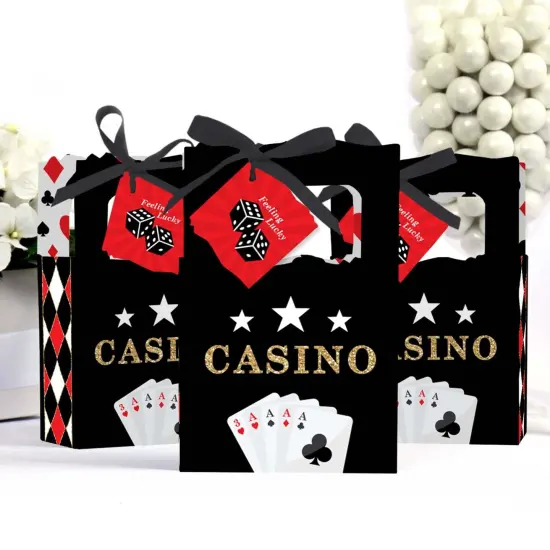 Big Dot of Happiness Las Vegas - Casino Party Favor Boxes - Set of 12 {4}