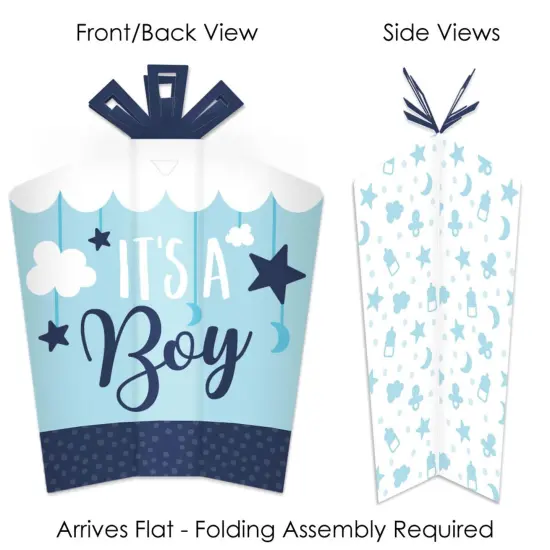 Big Dot of Happiness It's a Boy - Table Decorations - Blue Baby Shower Fold and Flare Centerpieces - 10 Count {3}