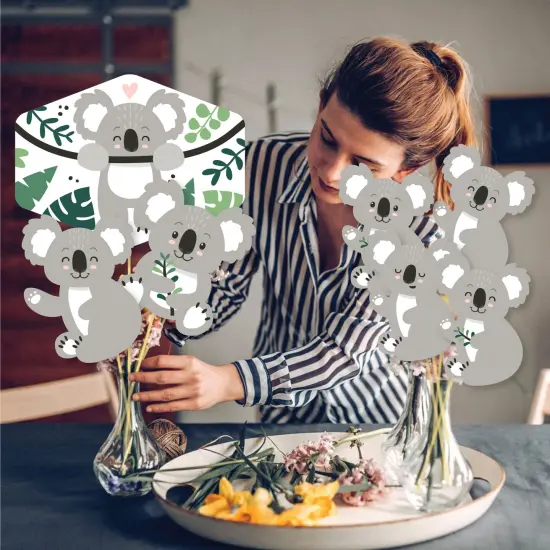 Big Dot of Happiness Koala Cutie - Bear Birthday Party and Baby Shower Centerpiece Sticks - Showstopper Table Toppers - 35 Pieces {4}