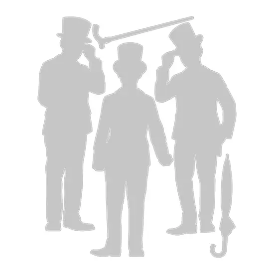 Sizzix Thinlits Dies By Tim Holtz 5/Pkg-Gentlemen {3}