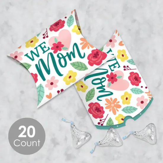 Big Dot of Happiness Colorful Floral Happy Mother's Day - Favor Gift Boxes - We Love Mom Party Petite Pillow Boxes - Set of 20 {3}