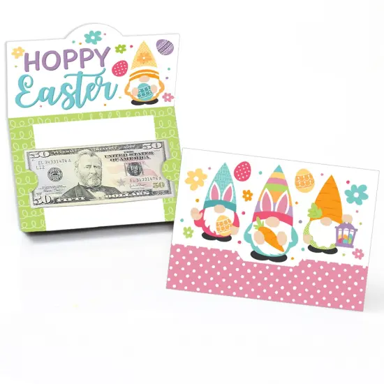 Big Dot of Happiness Easter Gnomes - Spring Bunny Party Money and Gift Card Holders - Set of 8 {1}