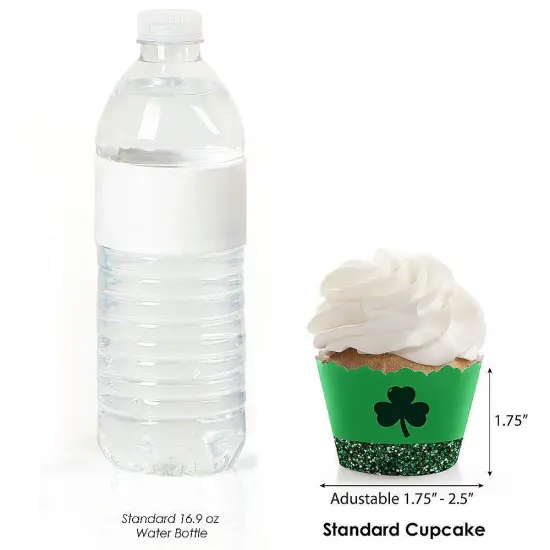 Big Dot of Happiness St. Patrick's Day - Saint Paddy's Day Party Decorations - Party Cupcake Wrappers - Set of 12 {4}