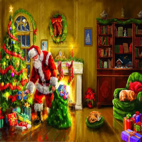 Sunsout Santa's Special Delivery 550 pc Christmas Jigsaw Puzzle 60607 {1}