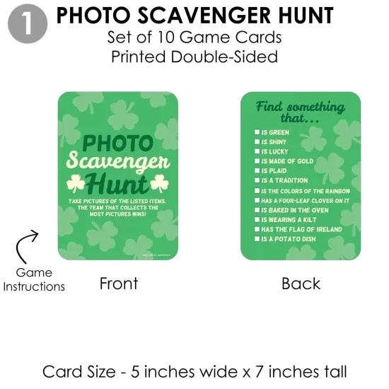 Big Dot of Happiness St. Patrick's Day - 4 Saint Paddy's Day Party Games - 10 Cards Each - Gamerific Bundle {6}