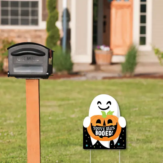 Big Dot of Happiness You've Been Booed - Outdoor Lawn Sign - Ghost Halloween Party Yard Sign - 1 Piece {3}