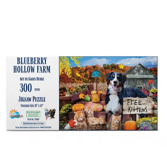Sunsout Blueberry Hollow Farm 300 pc Jigsaw Puzzle 72060 {4}