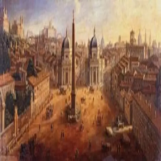 Piazza del Popolo Rome Poster Print by Gaspar van Wittel - Item # VARPDX4VW1102 {1}