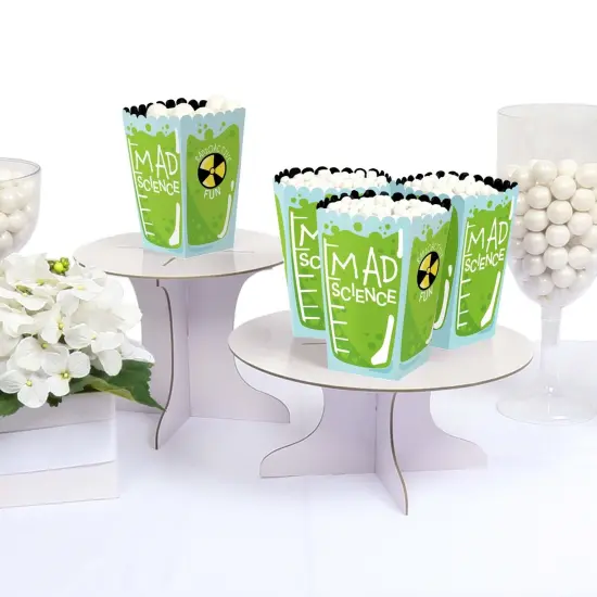 Big Dot of Happiness Scientist Lab - Baby Shower or Birthday Party Favor Popcorn Treat Boxes - Set of 12 {4}