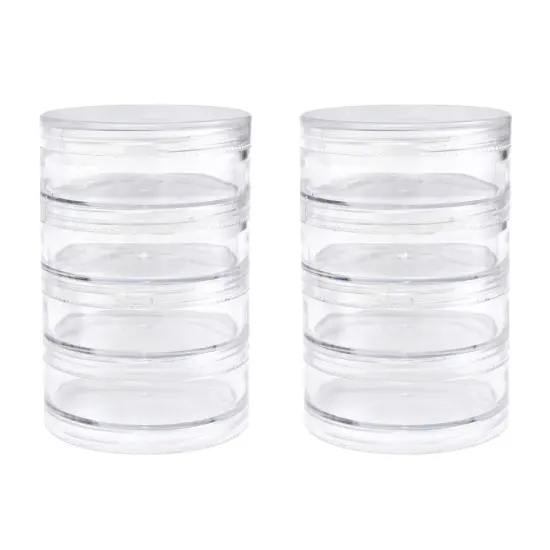 We R Storage Screw Stack Storage Jars 8/Pkg-Large {4}