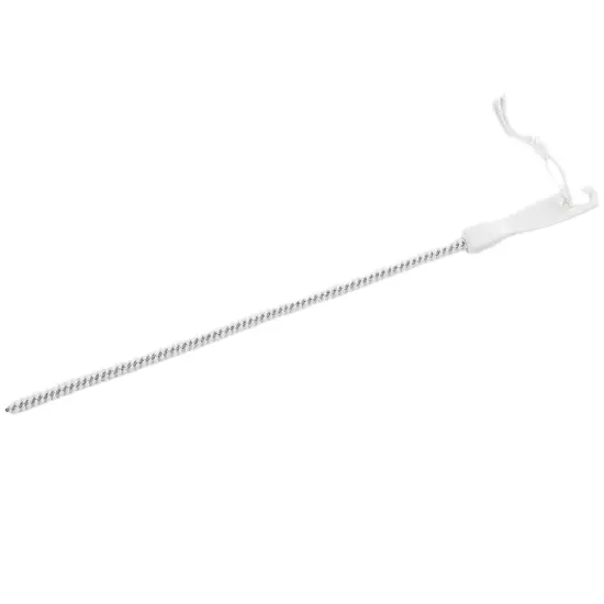 Brushtech B135C Sink Drain Hair Removal Brush 17.25 x .5 inches White {1}