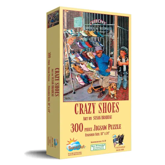 Sunsout Crzy Shoes 300 pc Jigsaw Puzzle 44281 {3}
