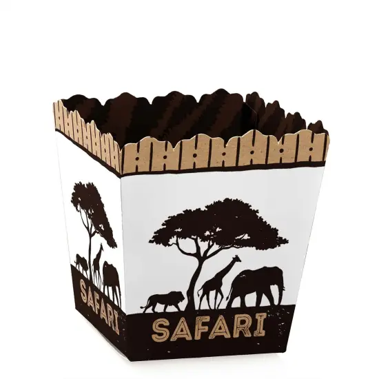 Big Dot of Happiness Wild Safari - Party Mini Favor Boxes - African Jungle Adventure Baby Shower or Birthday Party Treat Candy Boxes - Set of 12 {1}