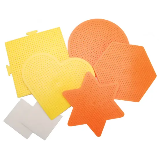 Perler Pegboards 5/Pkg-Assorted Shapes & Colors {3}