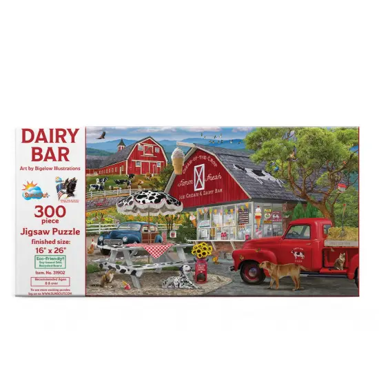 Sunsout Dairy Bar 300 pc Jigsaw Puzzle 31902 {4}