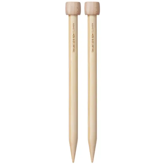 Takumi Bamboo Single Point Knitting Needles 10"-Size 19/15mm {2}
