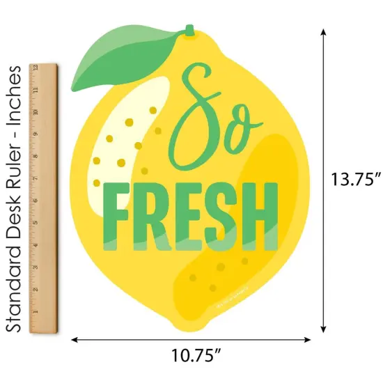 Big Dot of Happiness So Fresh - Lemon - Outdoor Lawn Sign - Citrus Lemonade Party Yard Sign - 1 Piece {6}