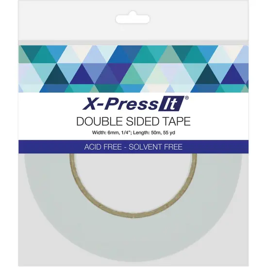 X-Press It Double-Sided Tape 6mm-.25"X55yd {1}